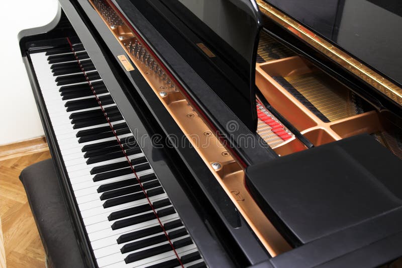 Ouvrez le piano de concert images libres de droits Ouvrez le piano de concert images libres de droits