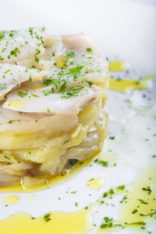 Oven Baked Cod Fish with Potatoes Stock Photo Image of healthy