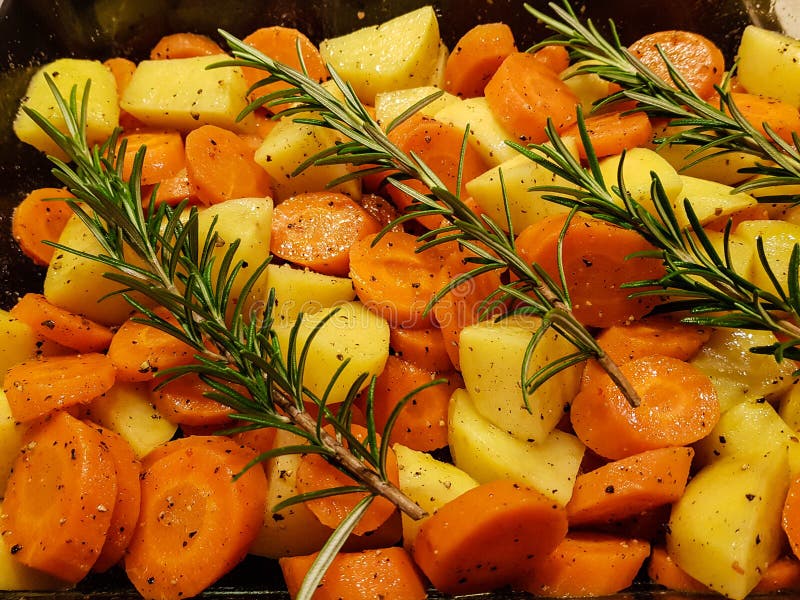Oven root vegetables stock image. Image of food, dinner 166924567
