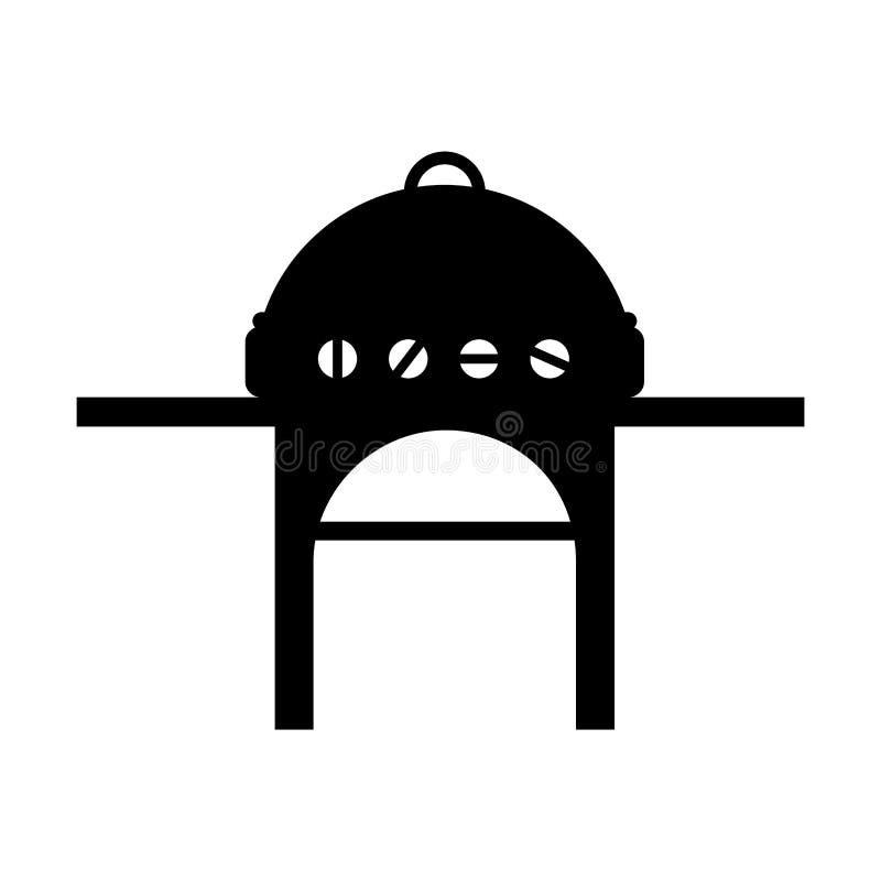 Oven grill bbq icon stock illustration. Illustration of isolated 83097030