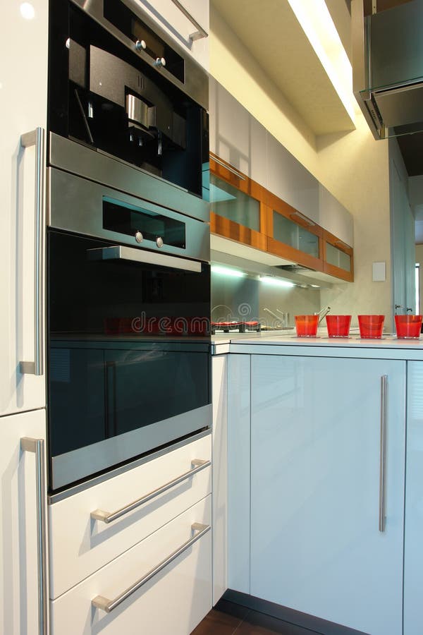 Oven in the kitchen stock image. Image of supper, wood 14433933