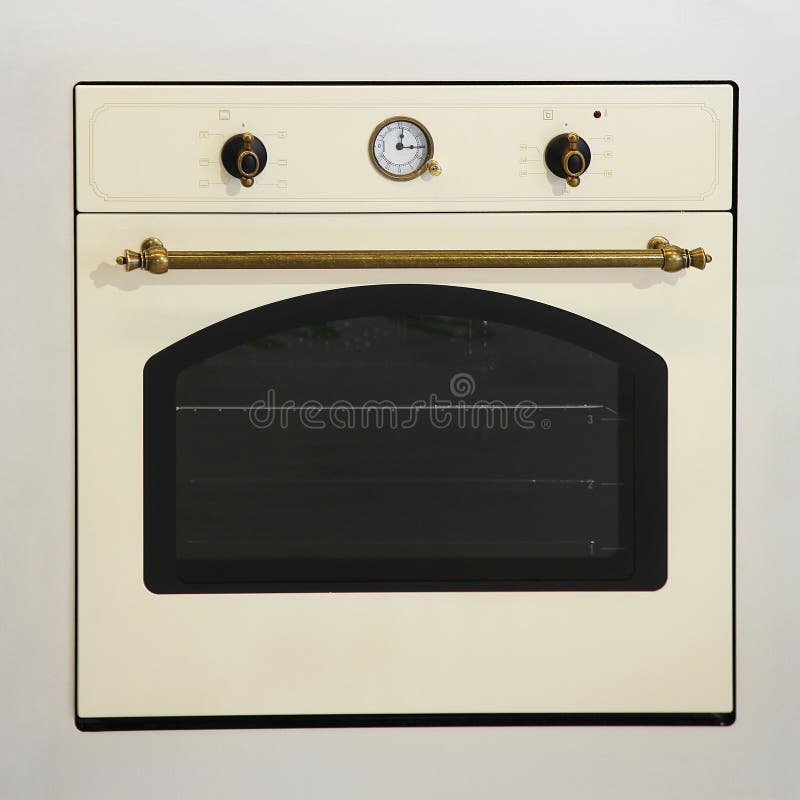 Retro oven stock image. Image of appliances, counter, beige 9094893