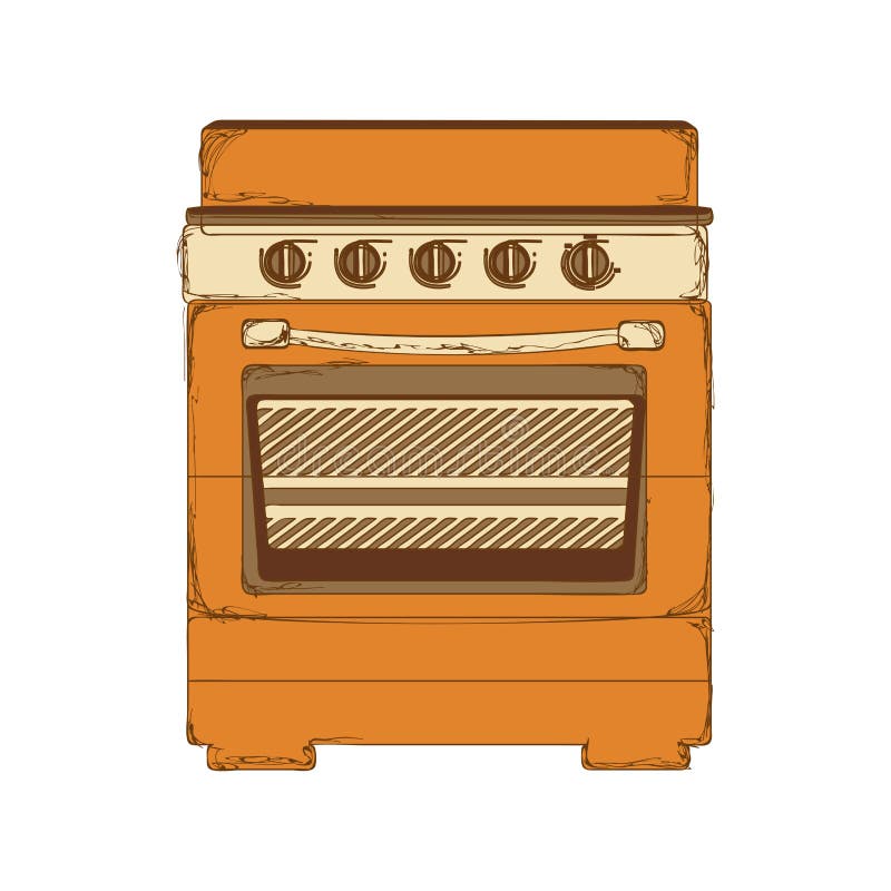 Oven stove icon image royalty free illustration