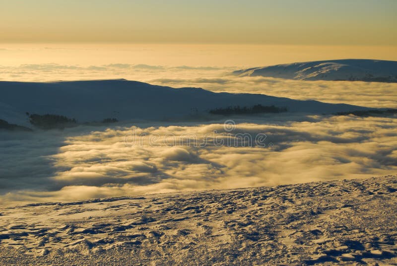 Over the clouds