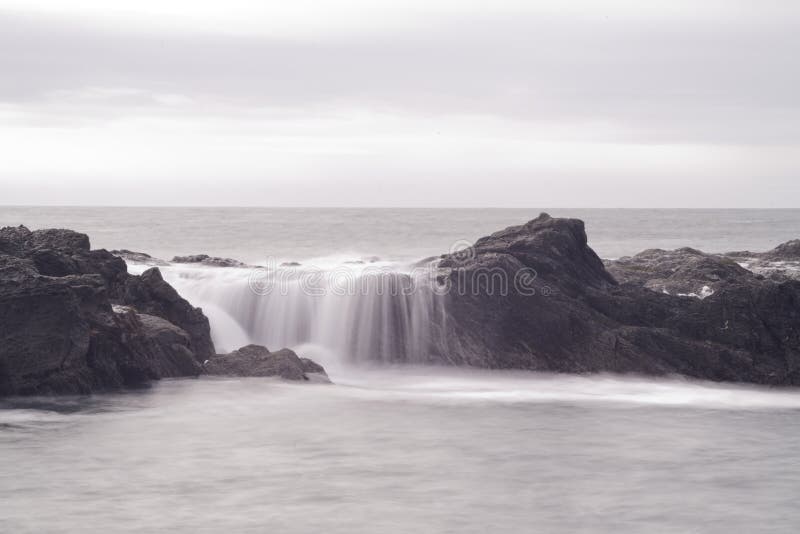 Over flow water on the Rocks,Botanical Beach, Port Renfrew