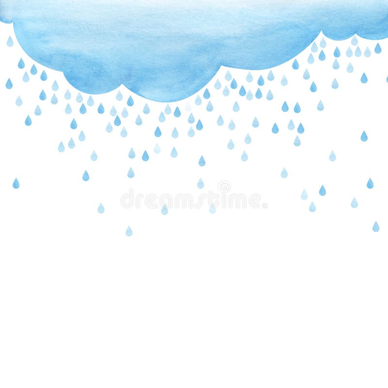 CLEARANCE Cute Glassine Envelopes with Cloud & Raindrop Pattern