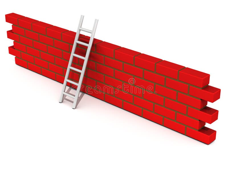 Overcome challenge royalty free illustration