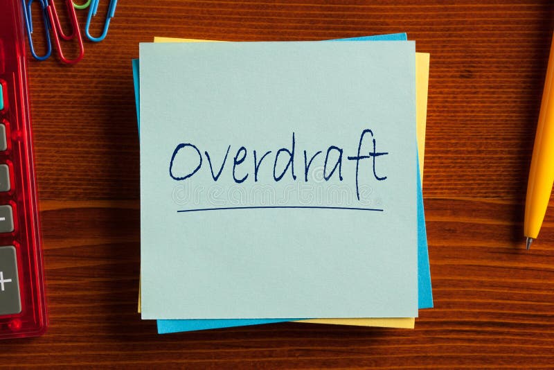 Overdraft Finance Concept