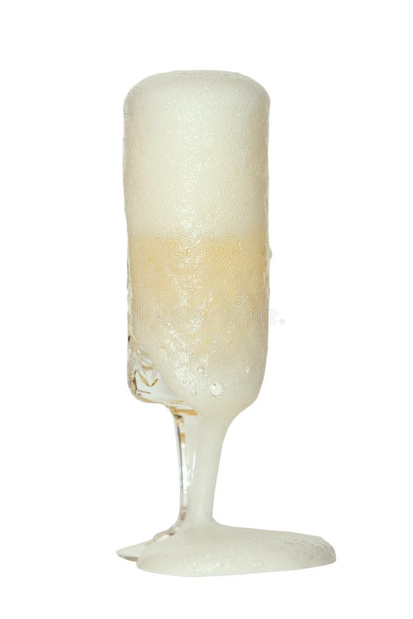 Overflow champagne stock images