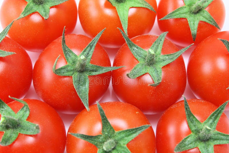 Overhead of baby tomatoes