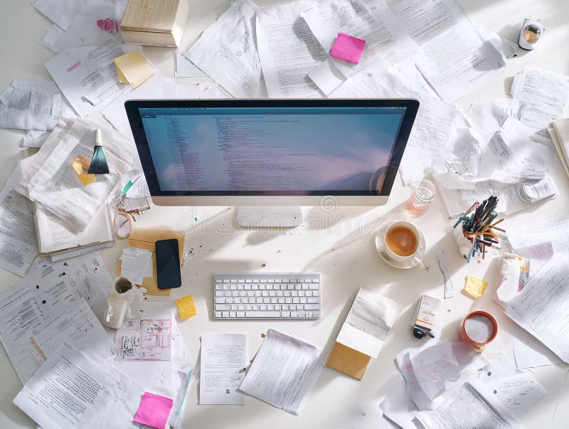 Chaotic Desk Stock Illustrations – 1,701 Chaotic Desk Stock ...