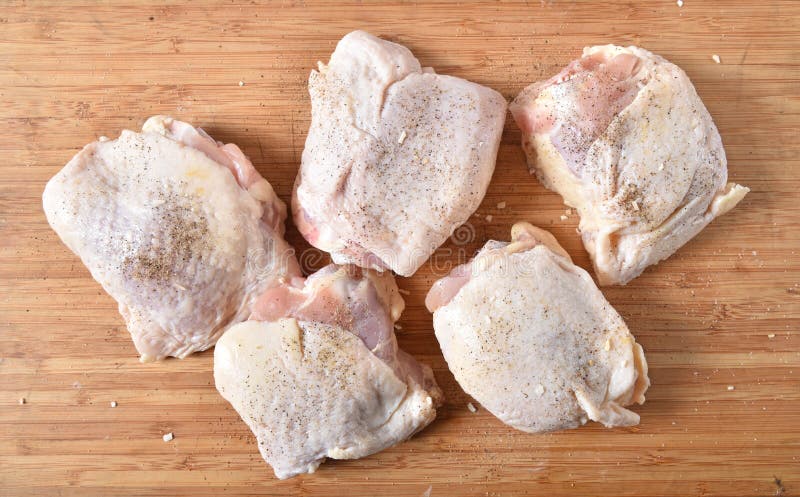 Prepared Chicken On Cooking Paper Stock Photo, Picture and Royalty Free  Image. Image 74446563.