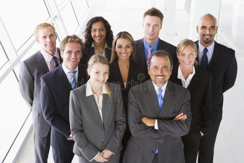 Overhead View of Office Staff Stock Photo - Image of group, office: 5293476