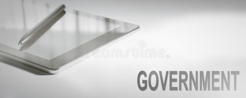 Overheids Zakelijk Concept Digitale Technologie royalty-vrije stock afbeeldingen