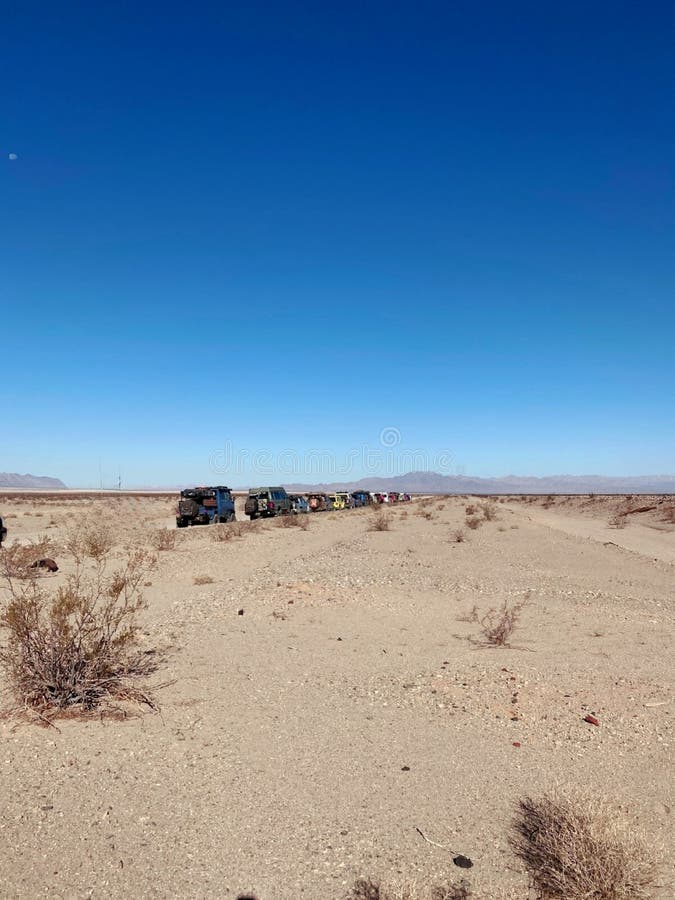 Overlanding! Driving the Desert Roads! Stock Photo Image of plain