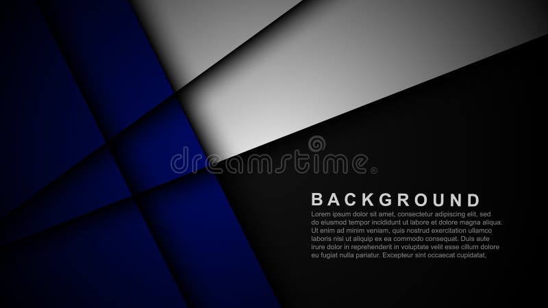 Overlapping dimensional background for modern website text and message design stock illustration