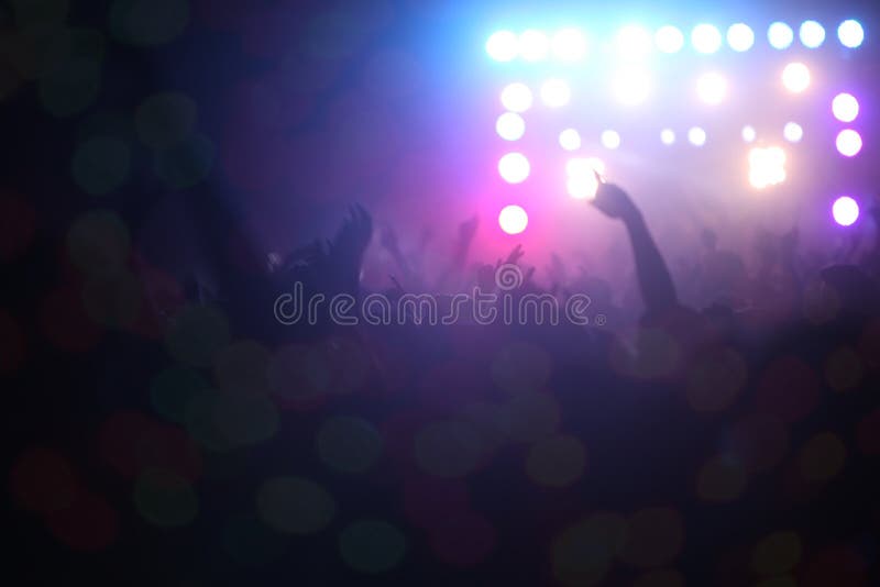 Overlegmenigte en Lichten royalty-vrije stock afbeelding