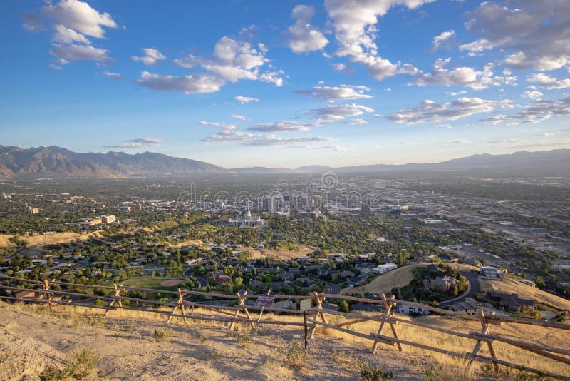 Salt Lake City Overlook from Ensign Peak