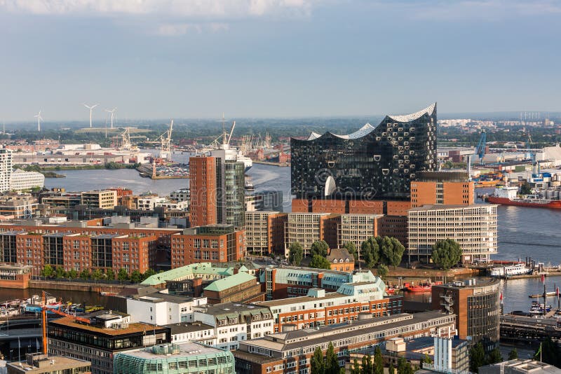 Overlook To the Old Town Part of Hamburg, Germany Editorial Stock Image ...