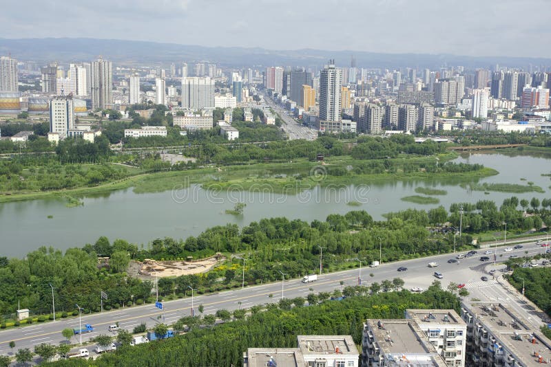 Overlooking city view