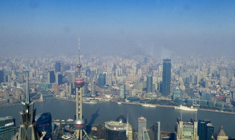 Overlooking Shanghai city stock photos Overlooking Shanghai city stock photos