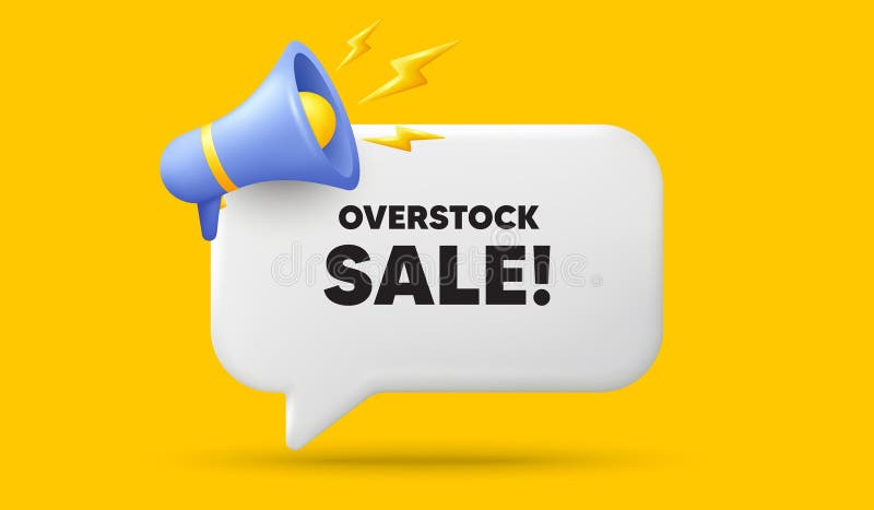 Overstock sale tag special offer price sign Vector Image