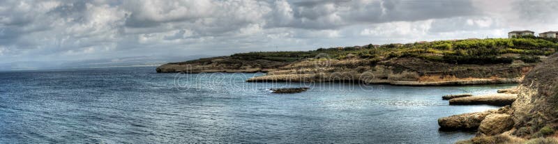 Overview coast of Porto Torres