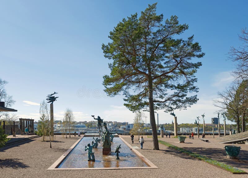 Overview of the famous statues at Millesgarden of the sculptor C