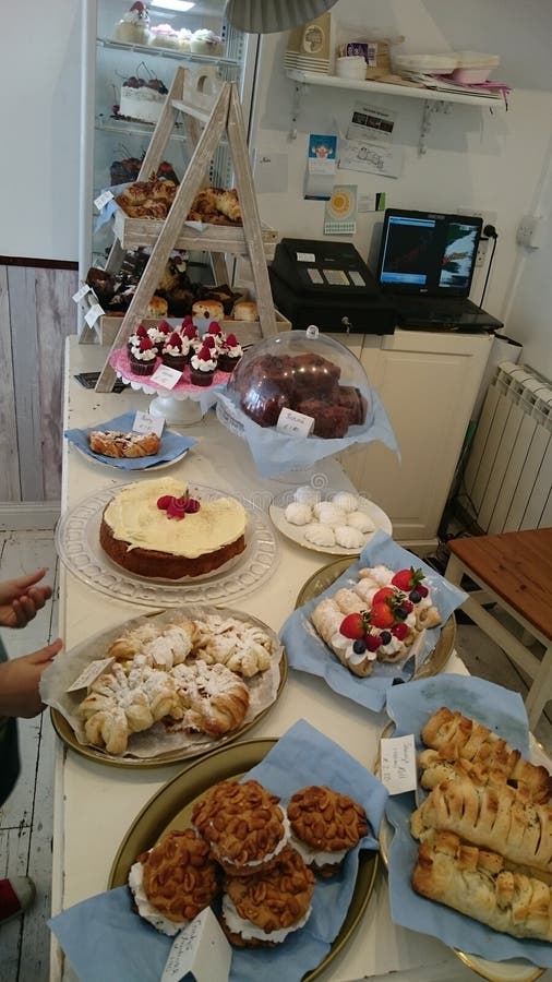 Overvloed cakes stock foto Overvloed cakes stock foto