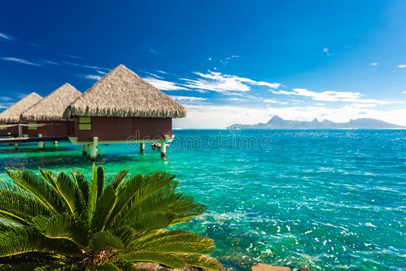 Overwater bungalows, Tahiti, French Polynesia