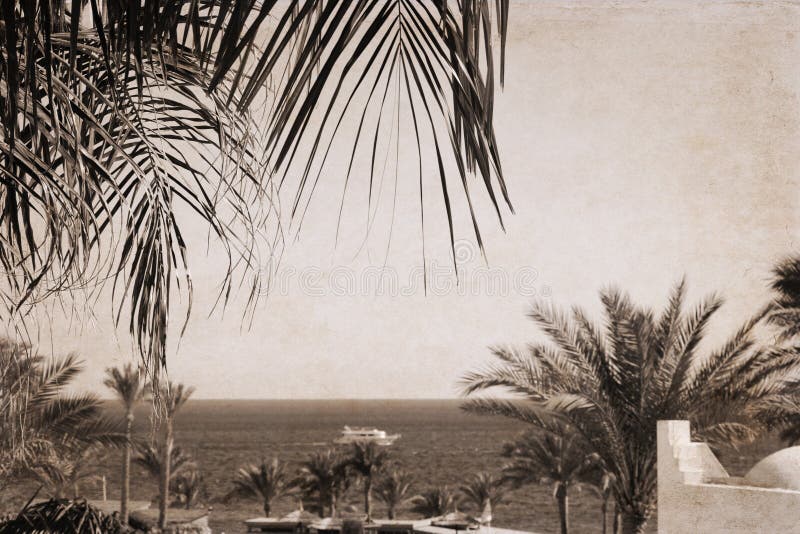 Overzees landschap, Egypte, Sharm el-Sheikh stock afbeeldingen Overzees landschap, Egypte, Sharm el-Sheikh stock afbeeldingen