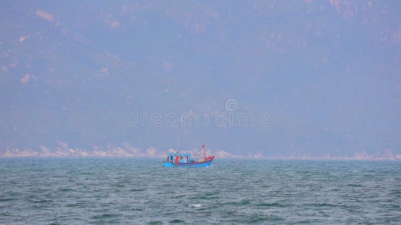 Overzeese Zuid- van China houten vissersboot Vietnam