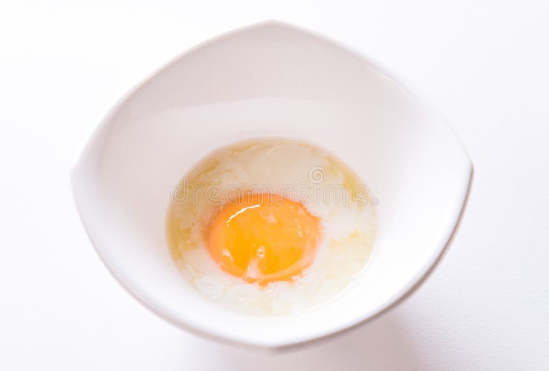 Japanese soft boiled egg - close up. Japanese soft boiled egg - close up