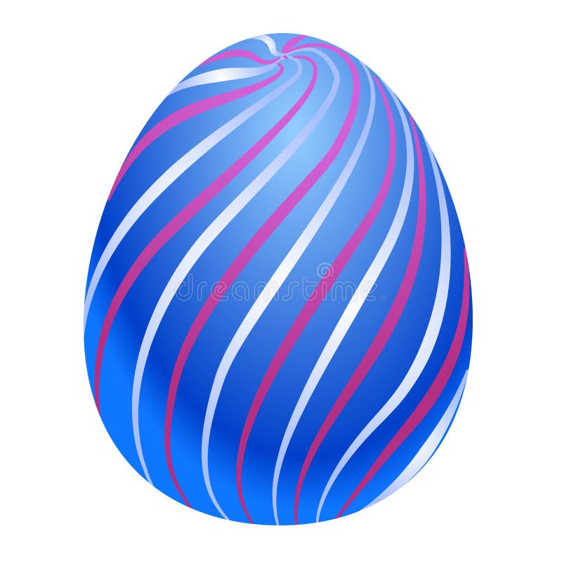 Ovo da páscoa colorido Ilustração do vetor isolada no fundo branco Clipart para o projeto e os cartões do feriado ilustração stock Ovo da páscoa colorido Ilustração do vetor isolada no fundo branco Clipart para o projeto e os cartões do feriado ilustração stock