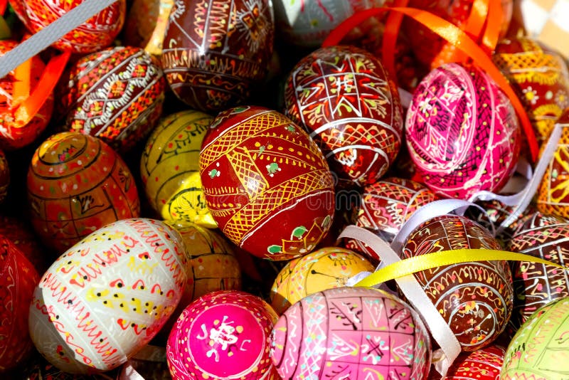 Ovos de Easter coloridos foto de stock
