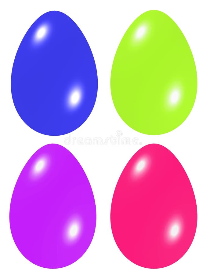 Ovos de Easter sobre o branco ilustração royalty free Ovos de Easter sobre o branco ilustração royalty free