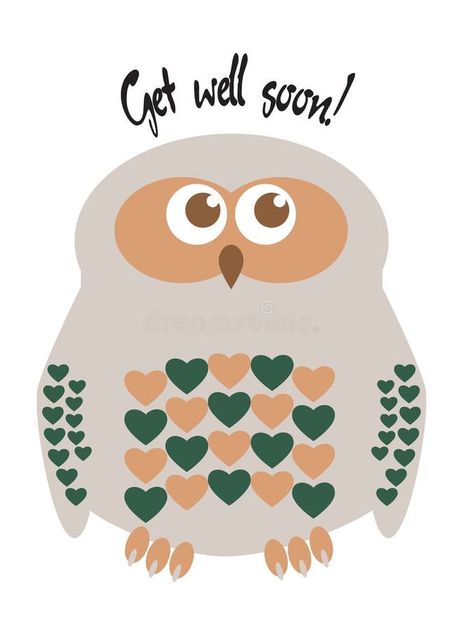 Free Vector  Get well soon with bear and hearts