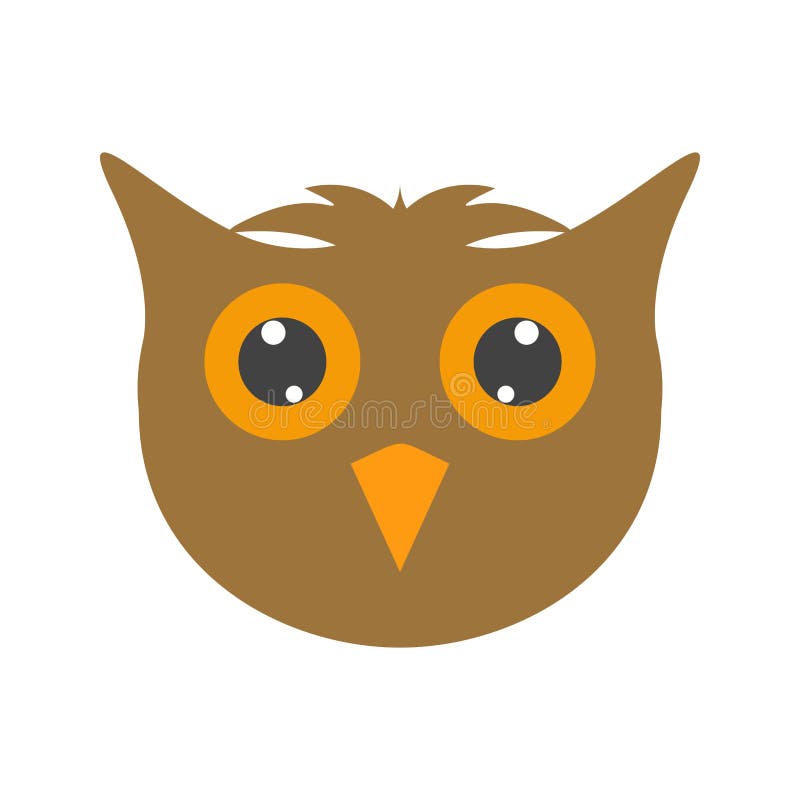 owl head silhouette vector