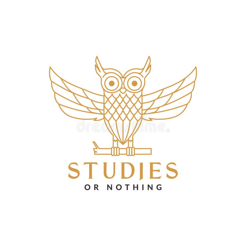 Owl line mosaic modern logo design, vector graphic symbol icon illustration creative idea stock illustration