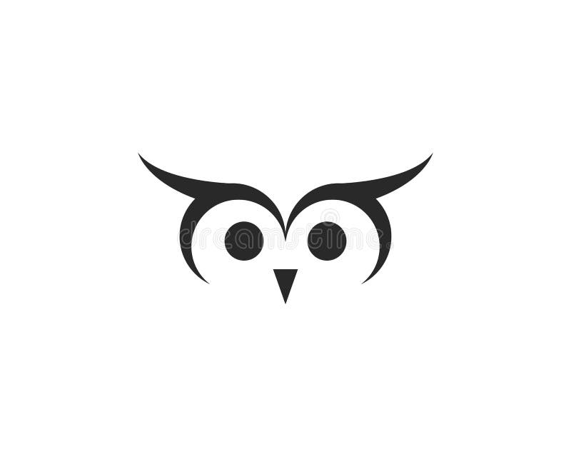 owl head silhouette vector