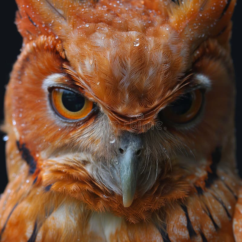 Owl wallpaper. Owl poster vector illustration