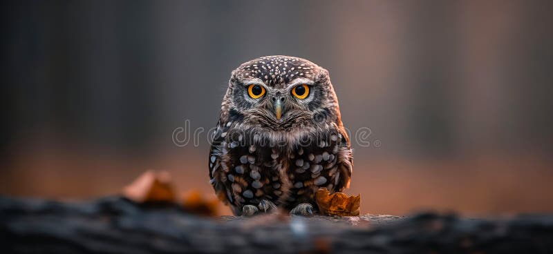 Owl wallpaper. Owl poster stock illustration