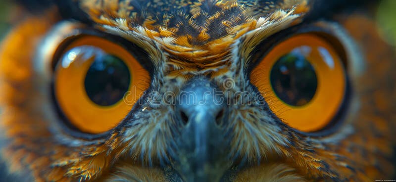 Owl wallpaper. Owl poster royalty free illustration