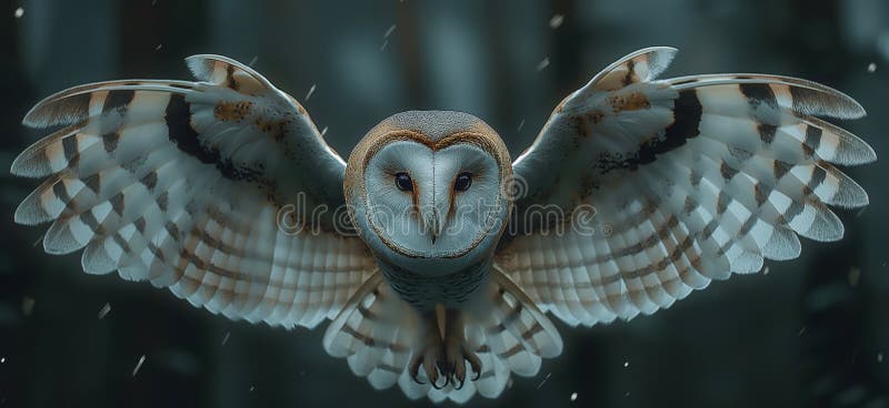 Owl wallpaper. Owl poster royalty free illustration