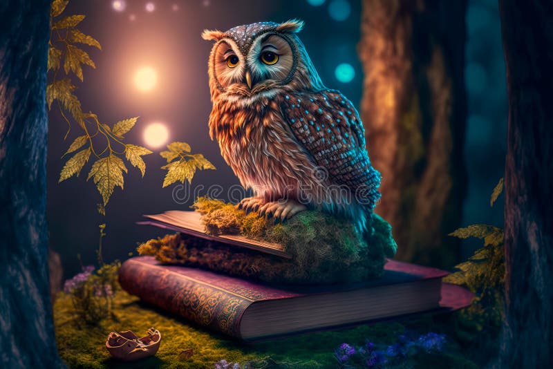Mystical owl hi-res stock photography and images - Alamy