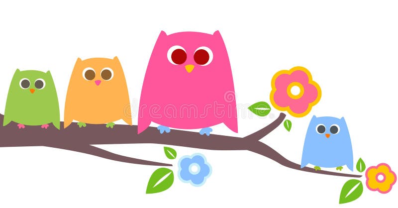 owls vektor illustrationer owls vektor illustrationer
