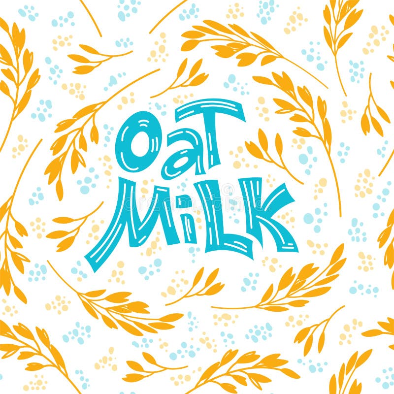 Owsa mleka wz ilustracji Owsa mleka wz ilustracji