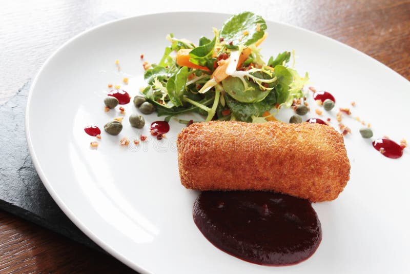 Ox Cheek Croquette Appetizer Stock Photo Image of food, entree 52369602