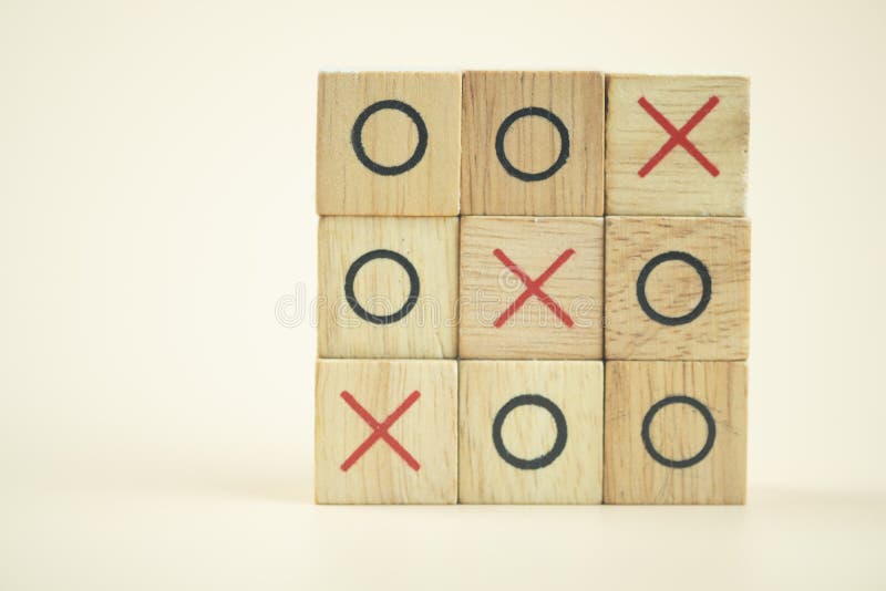 OX Tic Tac Toe Wood Board Game Stock Image Image of retro, object