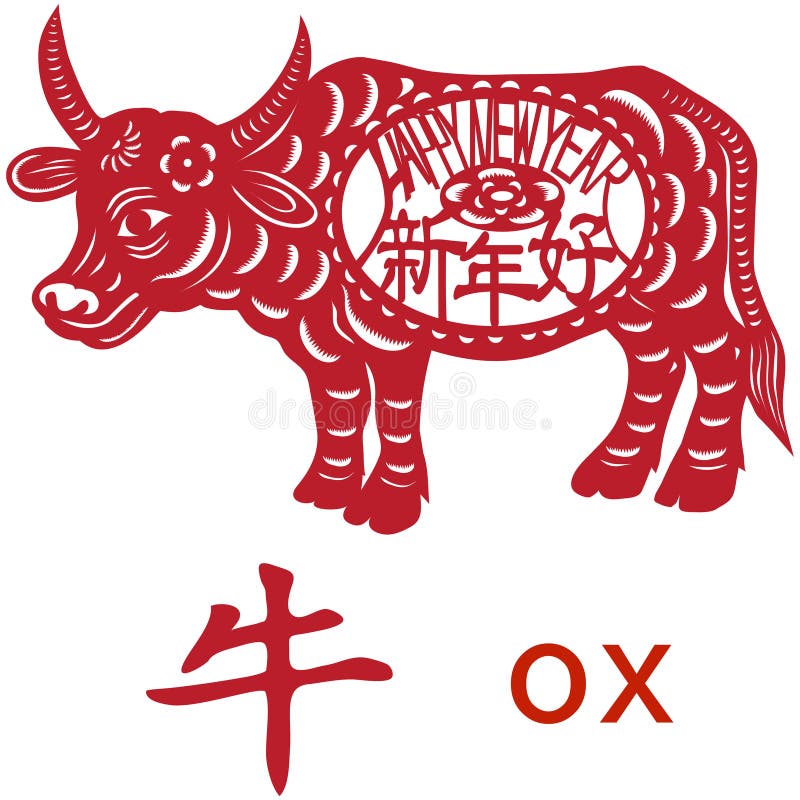 Zodiaco cinese di bue Anno.